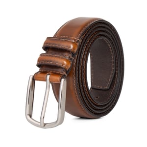 Tan Belt for Men, 1.25” Genuine Leather Belt, Premium Classic Belt