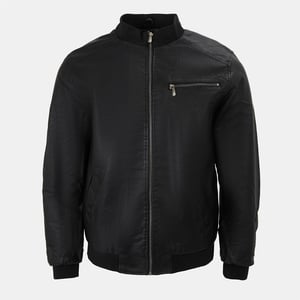 Men's Firetrap Wash Bomber in Black