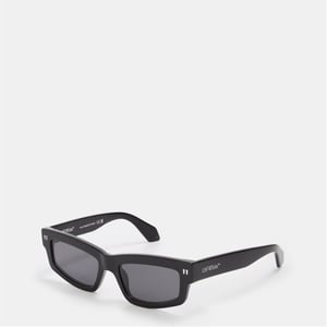 Accessories Off White Miramar Rectangle Full Rim Sunglasses in Black/Dark Grey