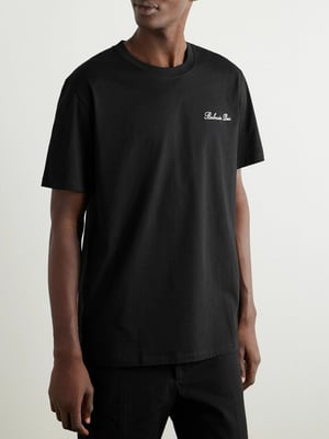 Logo Embroidered T-Shirt in Black