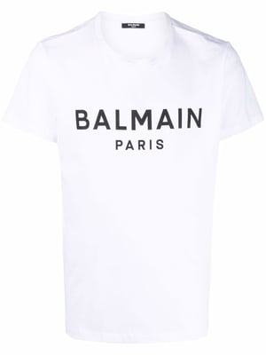Paris Print Logo T-shirt in White