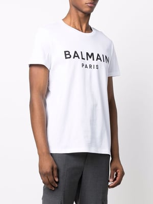 Paris Print Logo T-shirt in White