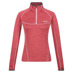 Women's Regatta Yonder Stitched Funnel Neck Raglan Sleeve Sweatshirt in Mineral Red