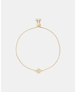 Everyday Spade Pave Slider Bracelet