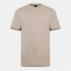 Men's Boss Hbb Thompson 04 Regular Fit T-Shirt in Light Beige