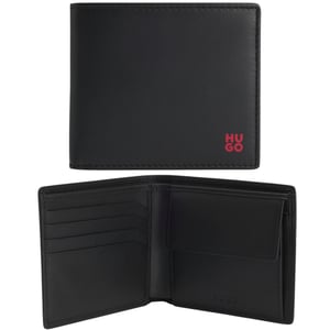 Hugo Boss Mens Leather Wallet Tibby_N_4cc Bifold Credit Cardholder