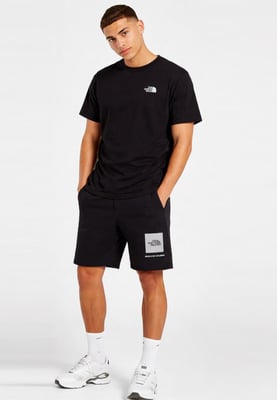 The North Face Mens Reflective Tee and Reflective Shorts Set in Black