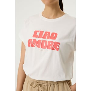 Garcia Jeans dames tops t-shirts 4339.02.0135 off-white