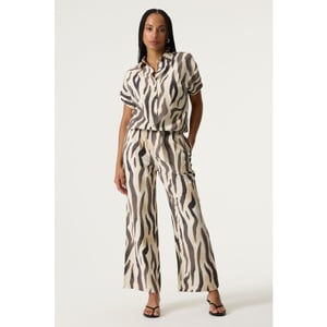 Garcia Jeans dames blouses 4319.08.0008 ecru dessin