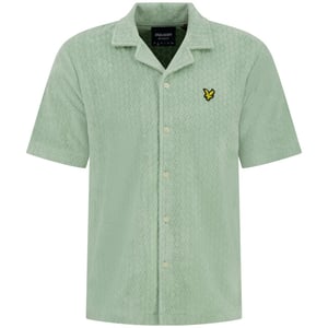Lyle and Scott Honeycomb toweling shirt mint