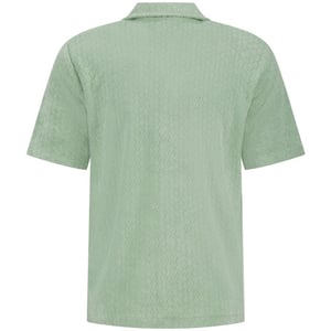 Lyle and Scott Honeycomb toweling shirt mint