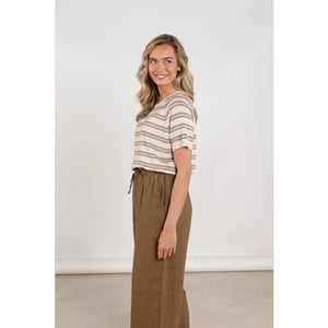 Nukus Nks03040 375 rachel pullover stripe sand/blush
