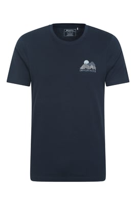 Regional Men's Inverness Graphic T-Shirt Breathable Casual Everyday Tee Navy