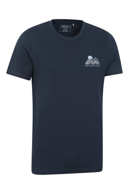 Regional Men's Inverness Graphic T-Shirt Breathable Casual Everyday Tee Navy