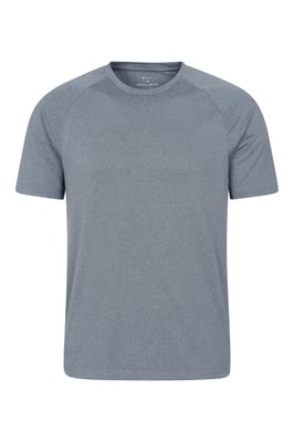 'Agra' Men's Melange T-Shirt Quick Wicking Breathable Sports T-Shirt Navy