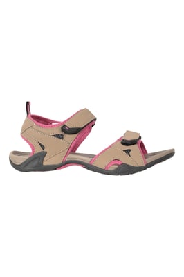 'Andros' Women's Sandals Touch Strap Fastening Everyday Shoes Brown