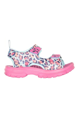 'Sand' Kids Sandals with Touch Strap Fastening Summer Shoes Coral