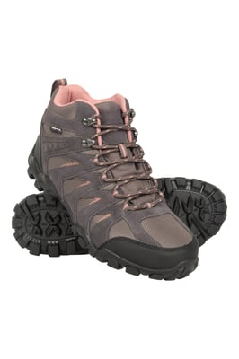 'Belfour' Women's Waterproof Boots with Rubber Outsole Walking Shoes Grey