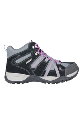 'Direction' Women's Walking Boots Wide Fit Rubber Outsole Waterproof Shoes Grey