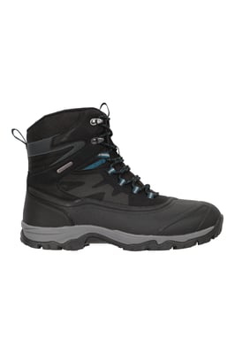 'Piste Basher Extreme' Men's Snow Boots Waterproof Upper Winter Shoes Black