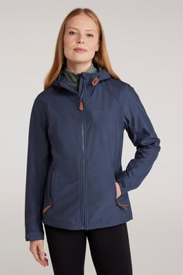 'Iona' Women's Softshell Jacket with Multiple Pockets Water Resistant Casual Everyday Coat Charcoal