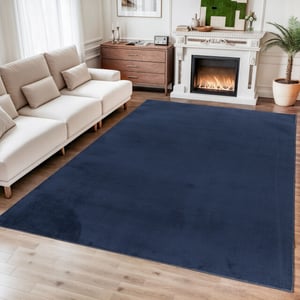 Muratap Relax samba vierkant wasbaar effen vloerkleed uni tapijt - 200x200 cm