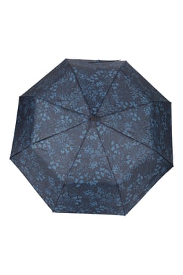 Unisex Walking Umbrella with Curved Handle Durable Beach Rain Brolly Dark Blue
