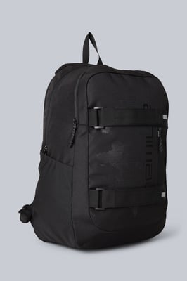 'Axle Skater' Unisex Backpack with Padded Airmesh Back Everyday Bag Black