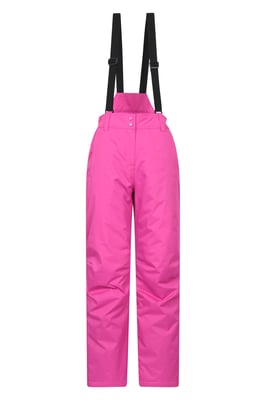 'Moon' Women's Ski Pants Warm Insulated Snow Proof Elastic Waist Winter Trouser Pink