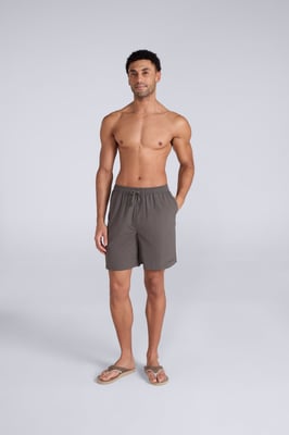 'Reeva' Men's Swim Shorts Breathable Summer Swimming Trunks Khaki