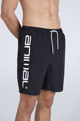 'Deep Dive' Men's Boardshorts Quick Dry Swimming Surfing Trunks Black