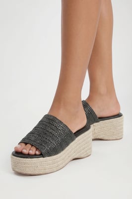 Raffia Flatform Wedges