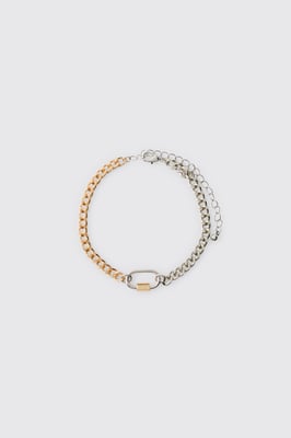 Chain Bracelet with Carabiner Clasp