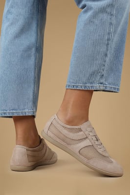 Lucy Mesh Lace Up Trainers