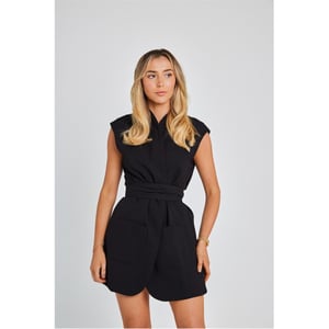 Women's Odd Muse Om The Ultimate Muse Sleeveless Dress With Additional Belts in Black