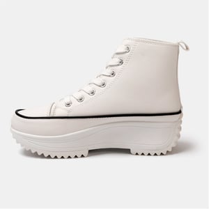 Women's Firetrap Platform Hi Top Ladies Trainers in White