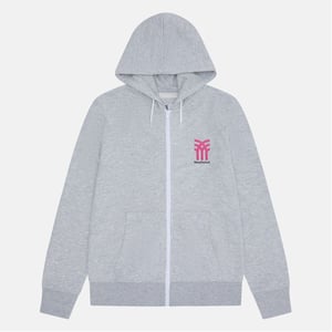 Men's Fenchurch Regular Fit Hooded Neck Long Sleeve Sweatshirt in Grey Marl