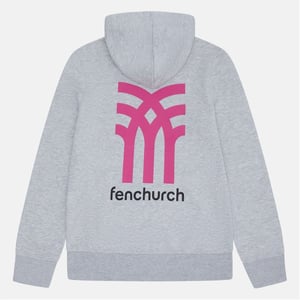 Men's Fenchurch Regular Fit Hooded Neck Long Sleeve Sweatshirt in Grey Marl