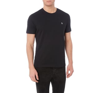 Men's Original Penguin Point Embroidered T-Shirt in Black