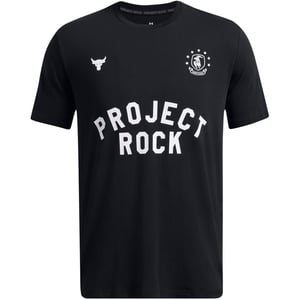 Men's Under Armour Regular Fit Large Genie Text Graphic T-Shirt in Black