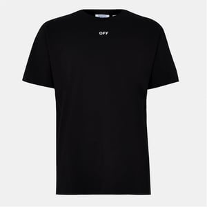 Heren Off White Pijl Slim T in Zwart-Wit