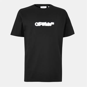 Men's Off White Spray Arrow T in Black-White