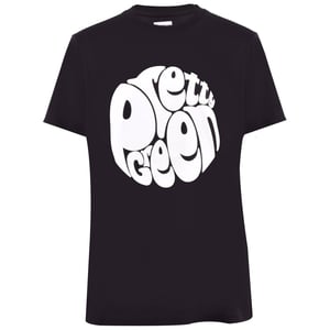 Men's Pretty Green Regular Fit Crew Neck T-Shirt in Black