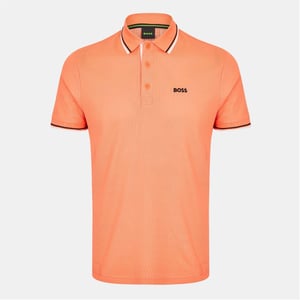 Men's Boss Paddy Short Sleeve Polo Shirt in .Open Red