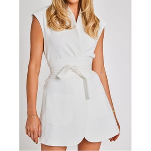 Women's Odd Muse Om The Ultimate Muse Sleeveless Dress With Additional Belts in White