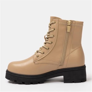 Women's I Saw It First Saw It First Biker Ankle Boots in Camel