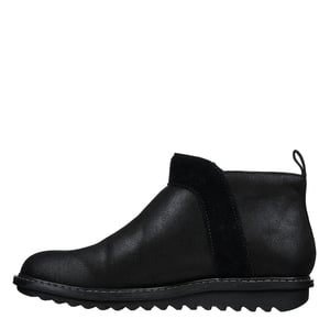 Women's Skechers Arch Fit Ankle Boots with Side Zipper in Black/Black
