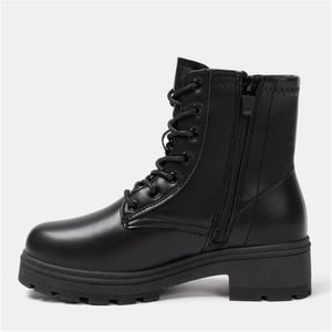 Women's I Saw It First Saw It First Biker Ankle Boots in Black