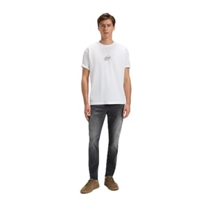 Men's Boss Graphic Crew Neck Short Sleeve T-Shirt in White