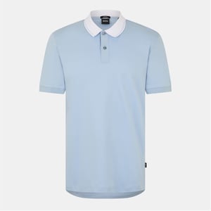 Men's Boss Regular Fit Short Sleeve Shirt in Lt Pas Blue 450